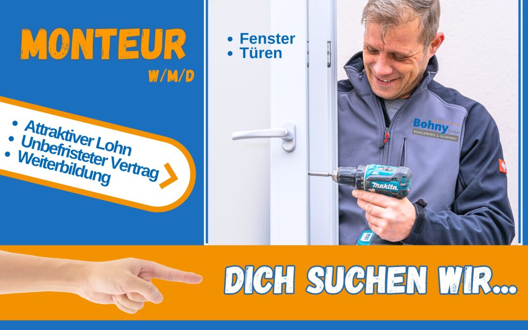 Monteur für Fenster und Türen (m/w/d)