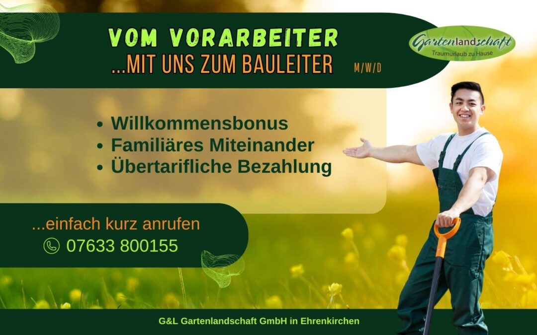 Vom Vorabeiter mit uns zum Bauleiter