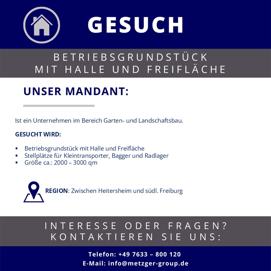 Unternehmen in der Rechtsform einer GmbH gesucht
